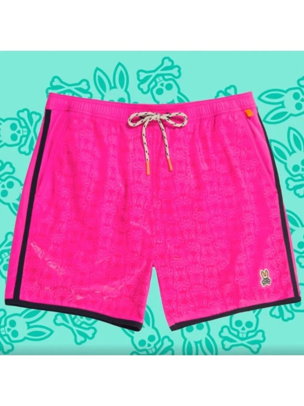 Psycho Bunny‎ Holloway Neon Pink Swim Trunks Men’s XL Quick-Dry